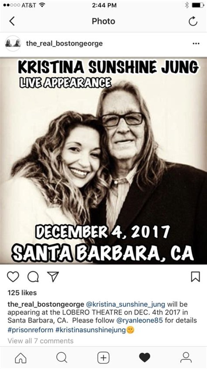 Have George Jung and his daughter Kristina Sunshine Jung made up? A short wiki on Kristina Jung