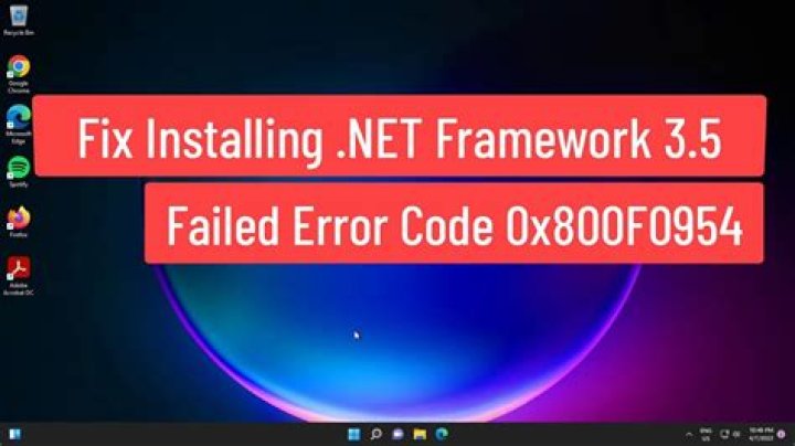 How to Fix .Net Framework 3.5 Error Code 0x800f0954? - SarkariResult