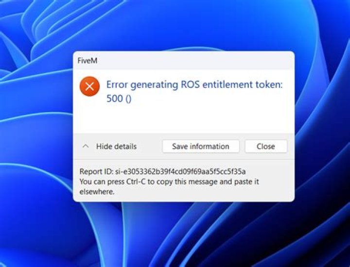 How to Fix / Solve Error Generating ROS Entitlement Token 530 on FiveM - SarkariResult