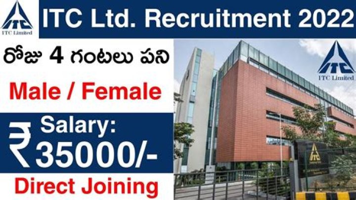 ITC Recruitment 2022 - 2023 |Jobs|Fresher|CA|
